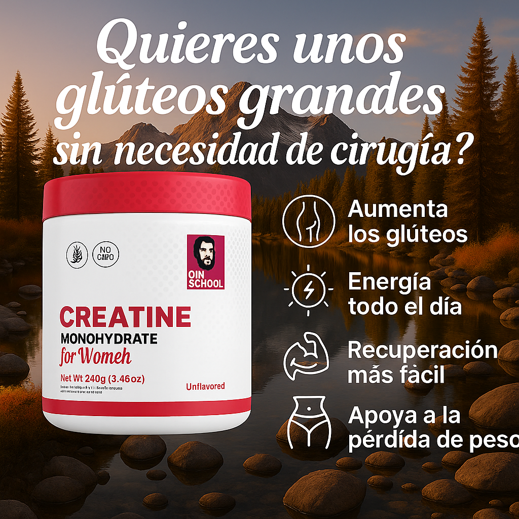 Creatina Monohidratada | Activa tus glúteos, transforma tu cuerpo.